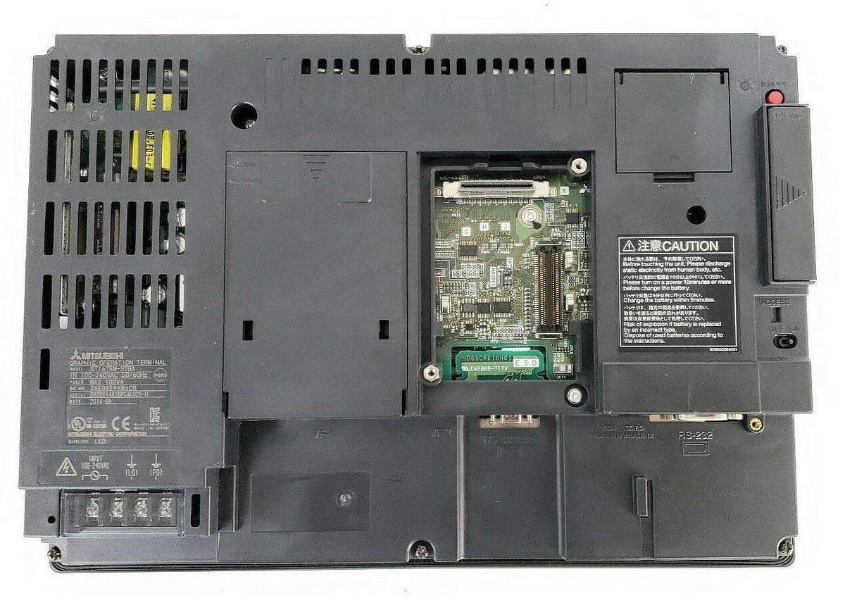 Used MITSUBISHI GT1675M-STBA OPERATOR INTERFACE 100-240VAC 50/60HZ 100VA