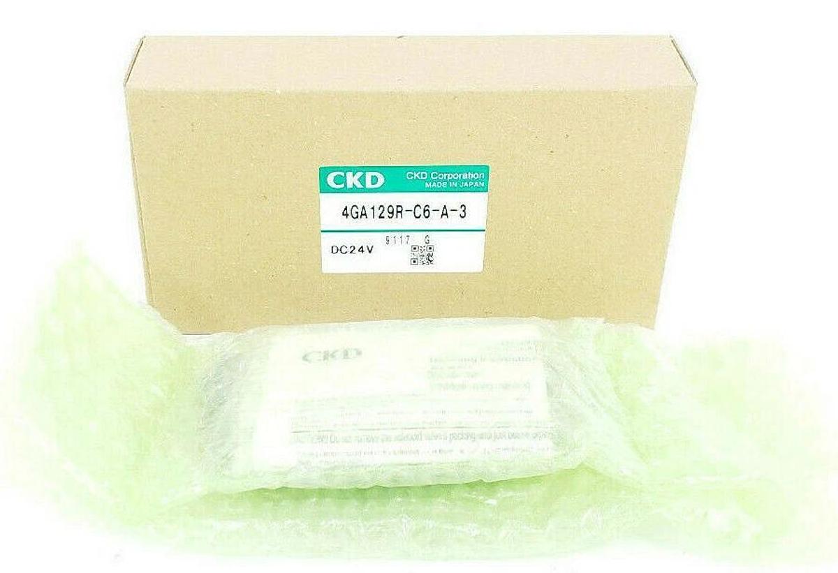 Used NIB CKD 4GA129R-C6-A-3 SOLENOID VALVE, 4G SERIES, 24VDC, 4GA129RC6A3