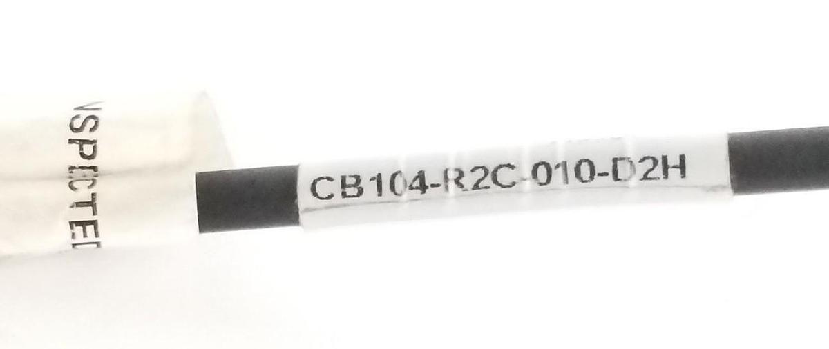 Used NEW CTC CB104-R2C-010-D2H POLYURETHANE COIL CONNECTOR CABLE 10FT