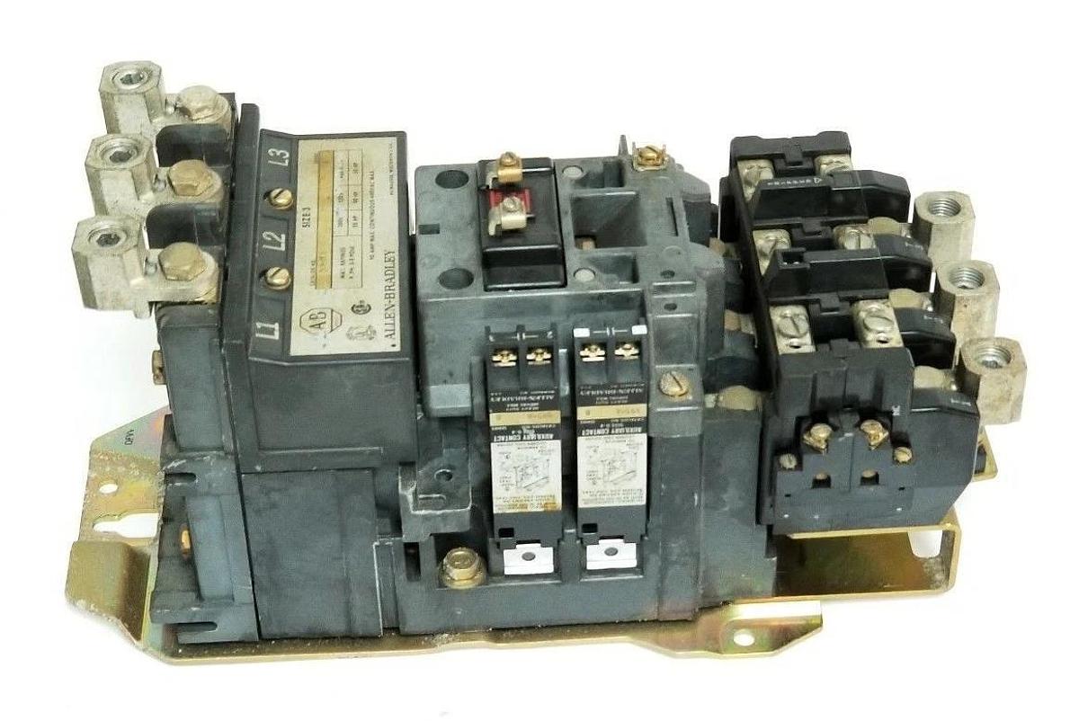 Used ALLEN BRADLEY 509-DOD STARTER SER. A, SIZE 3 120V/60HZ CD236 , 595-A , 592-DOW16