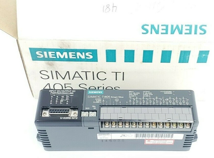 Used SIEMENS U-03RS-NT2 SIMATIC TI405 SMART SLICE I/O MODULE 10 DC INPUT U03RSNT2