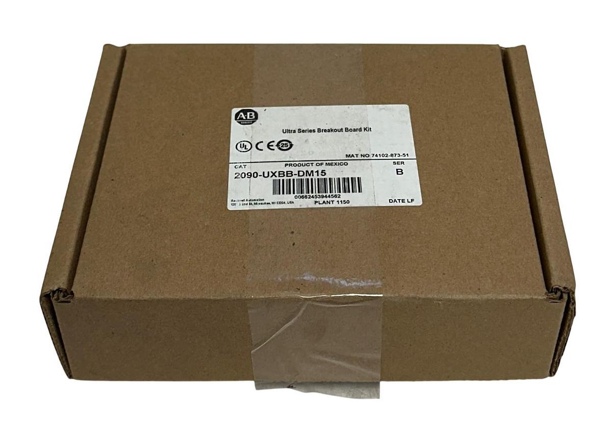 Used ALLEN BRADLEY 2090-UXBB-DM15 /B ULTRA 3000 SERIES BREAKOUT BOARD KIT 15-PIN NSMP