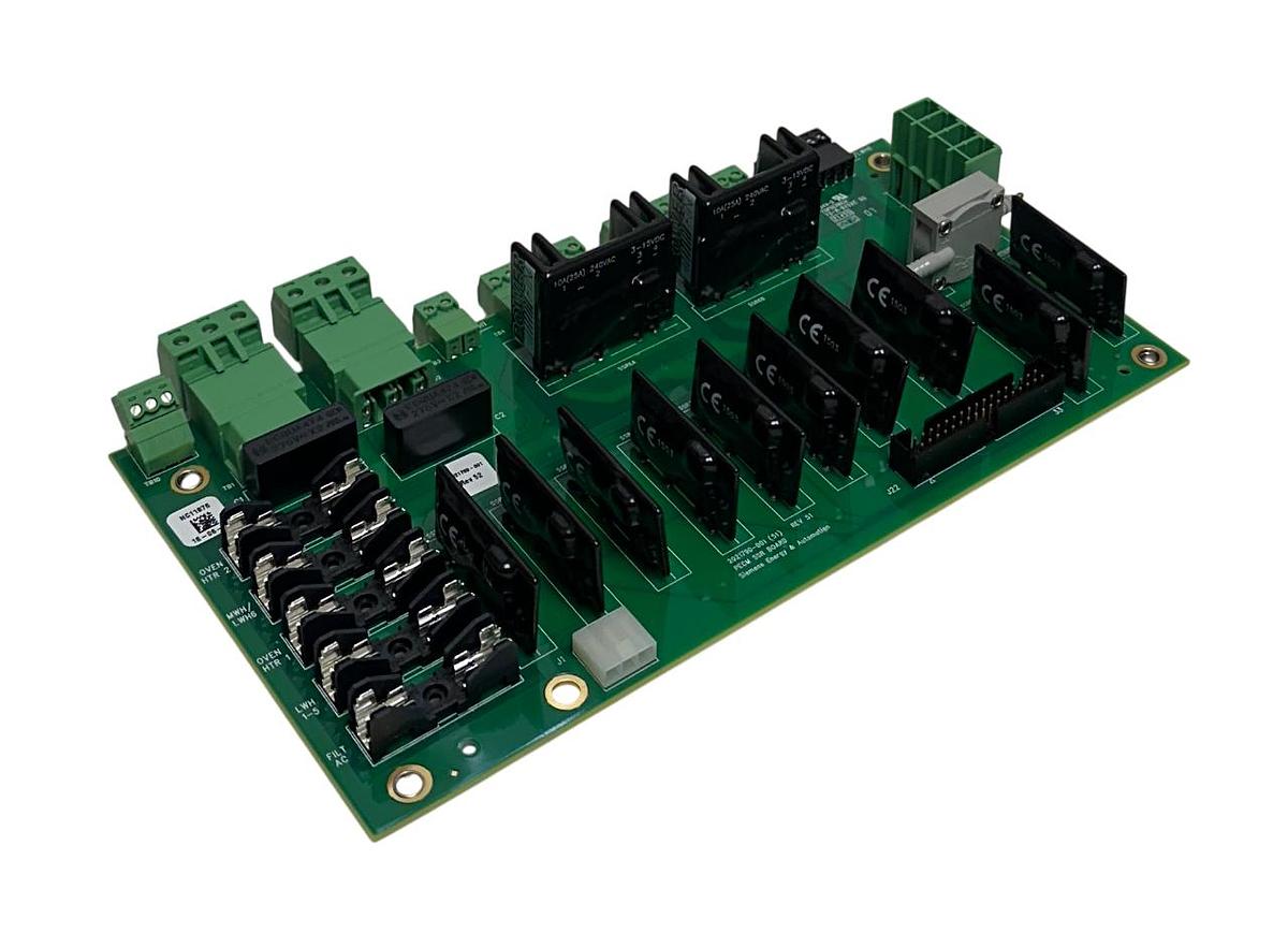 Used SIEMENS 2021789-001 / 2021790-001 PECM SSR CONTROL BOARD W/ TEMP MODULE NSNP