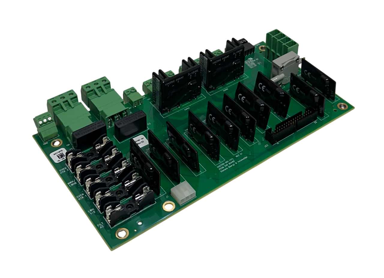 Used SIEMENS 2021789-001 / 2021790-001 PECM SSR CONTROL BOARD W/ TEMP MODULE NSNP