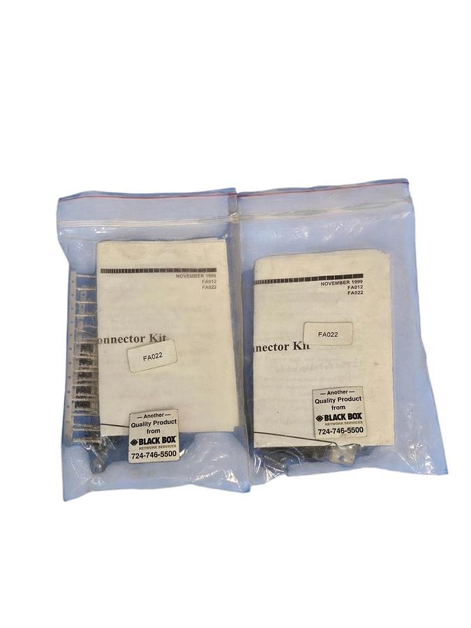 Used LOT OF 2 NEW BLACK BOX FA022 DB25 FEMALE CONN KITS