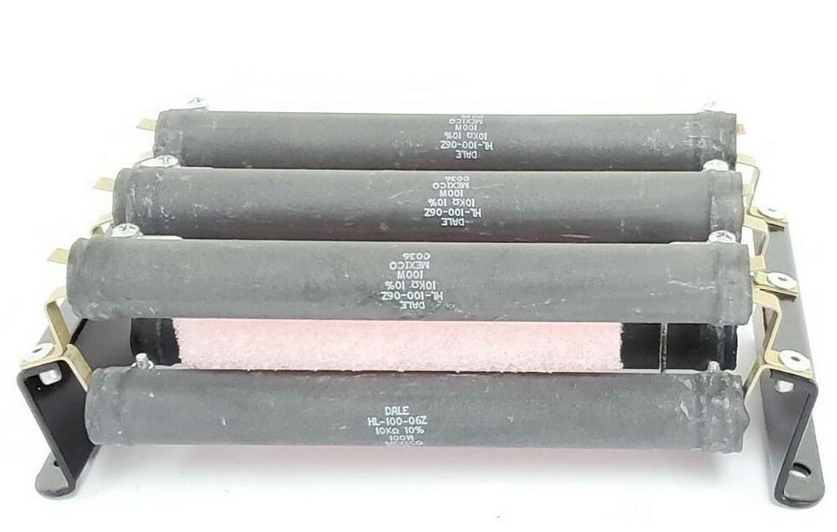 Used NEW RELIANCE GMC 610275 11B BUS BAR ASSY 61027535R W/ DALE HL-100-06Z RESISTORS