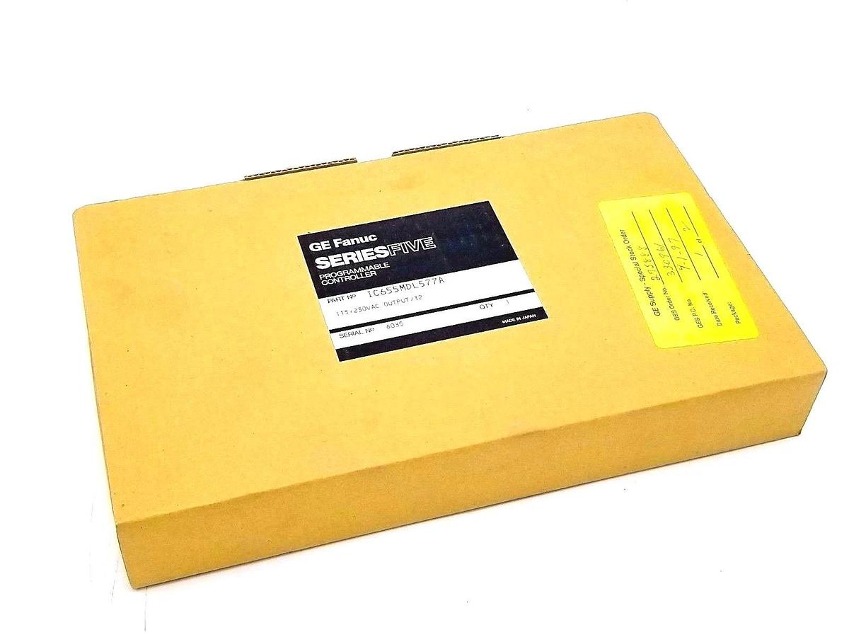 Used NIB GE FANUC IC655MDL577A SER. FIVE 32PT OUTPUT MODULE 115/230VAC IC655MDL577
