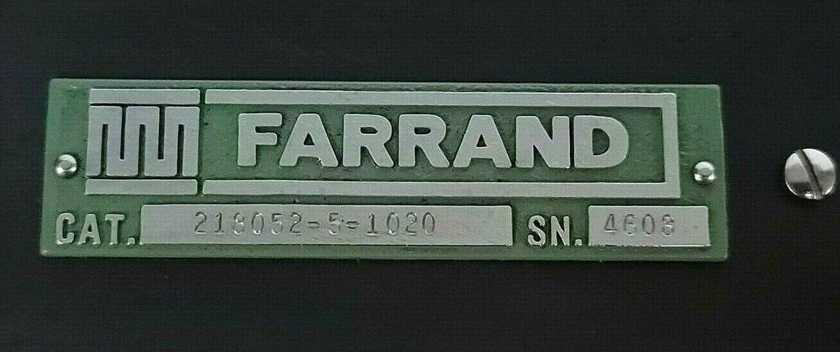 Used FARRAND 218052-5-1020 LINEAR SCALE 21805251020