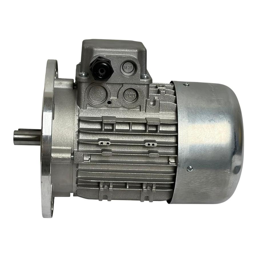 Used Valtaro Motori M80B4 3-Phase AC Electric Motor 0.75kW 1HP B5 Flange New Surplus