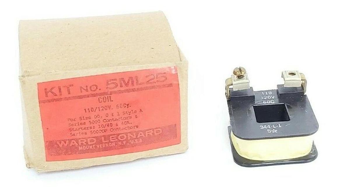 Used NIB WARD WARD LEONARD 5ML25 COIL 110/120V 60CY