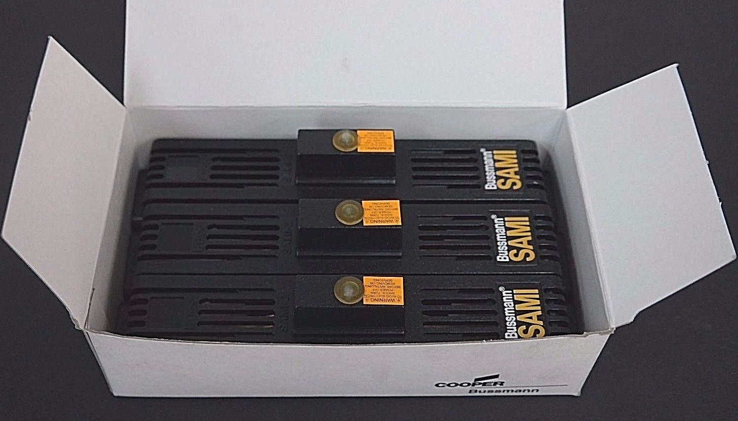 BOX OF 3 NEW BUSSMANN SAMI-2I FUSE COVERS SAMI2I