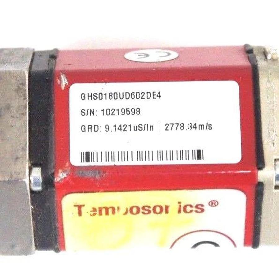 Used MTS TEMPOSONICS G-SERIES GHS0180UD602DE4 SENSOR GRD: 9.1421US/IN, 2778.34M/S