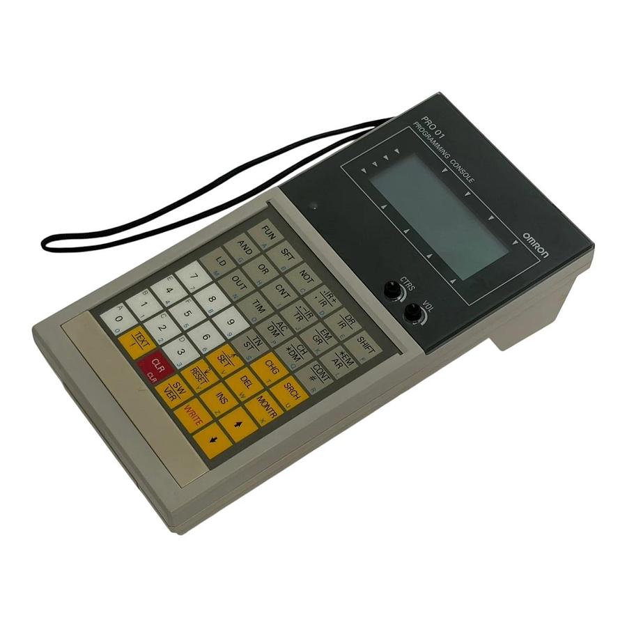 Used Omron CVM1-PRO01-E Sysmac PLC Programming Console Unit with CVM1-MP201-V1