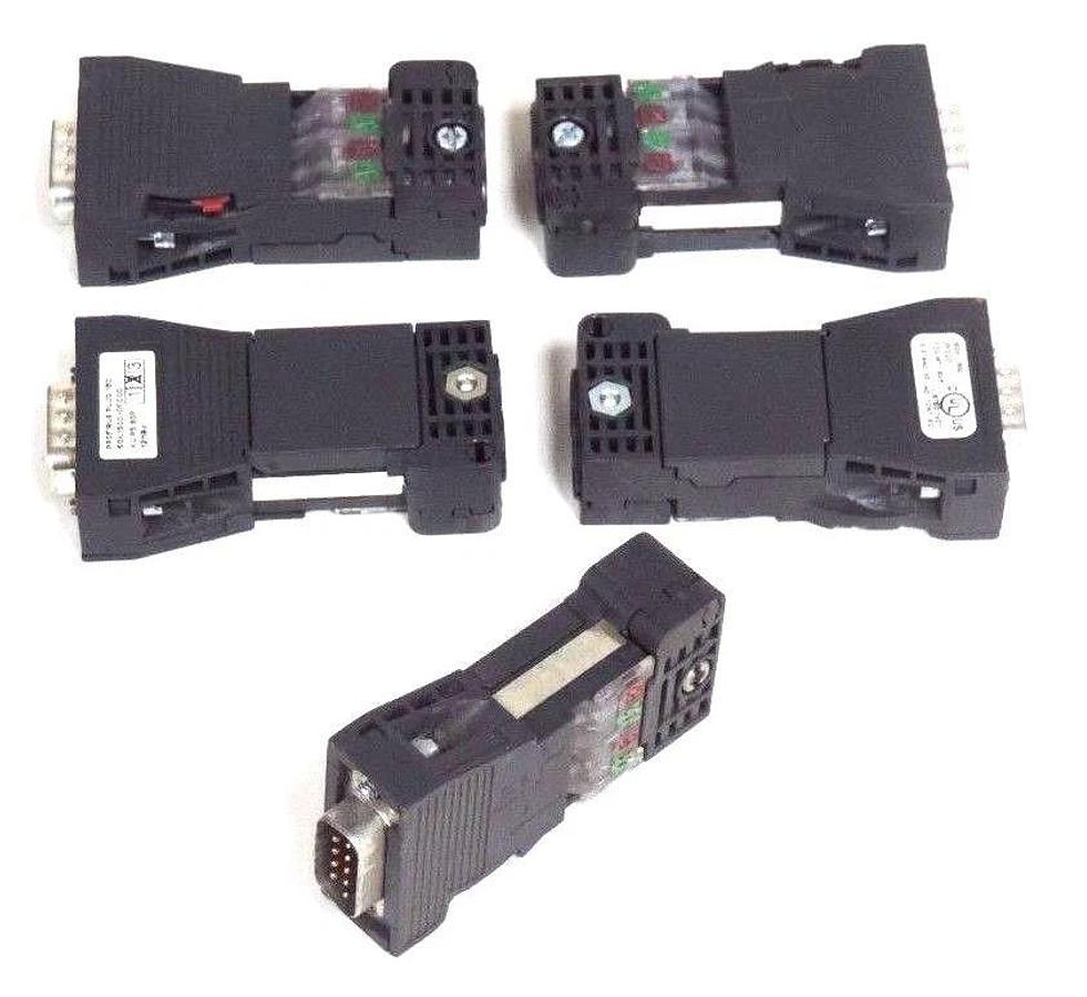 Used 5 SIEMENS 6GK1-500-0FC00 CABLE CONNECTORS 6GK15000FC00