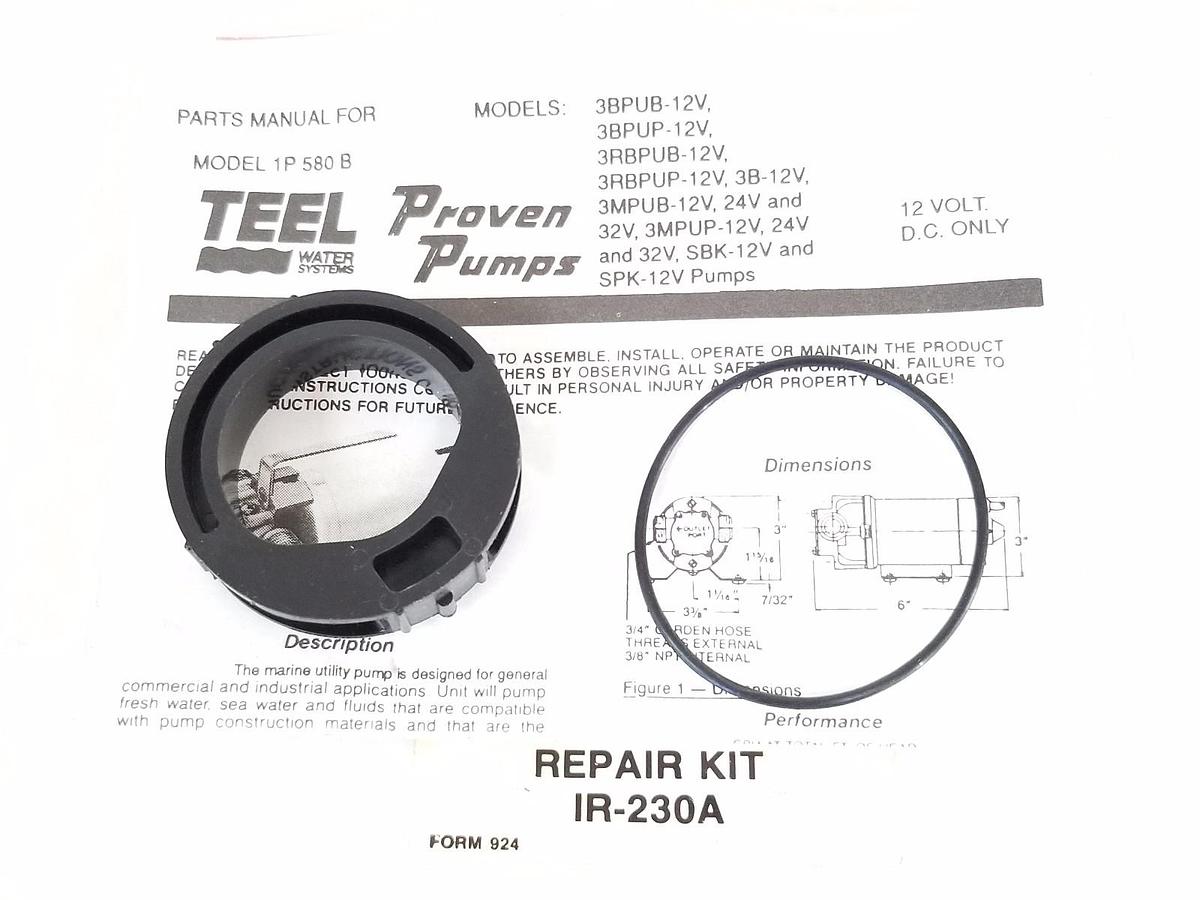 Used NEW TEEL WATER SYSTEMS IR-230A REPAIR KIT IR230A