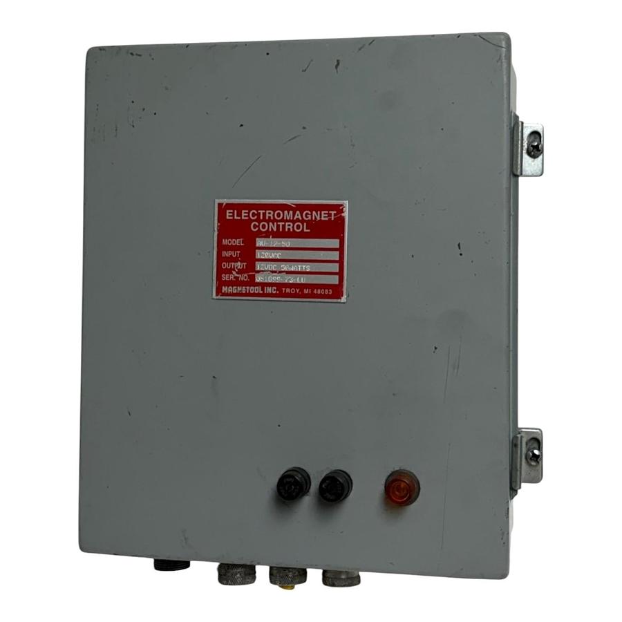 Used Magnetool AU-12-50 Electromagnet Control Power Supply 12VDC
