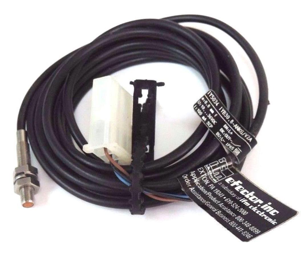 Used NEW IFM EFECTOR IY5034 PROXIMITY SENSOR IYB30.8-ANKG/V2A, 0.8MM, 10...36VDC
