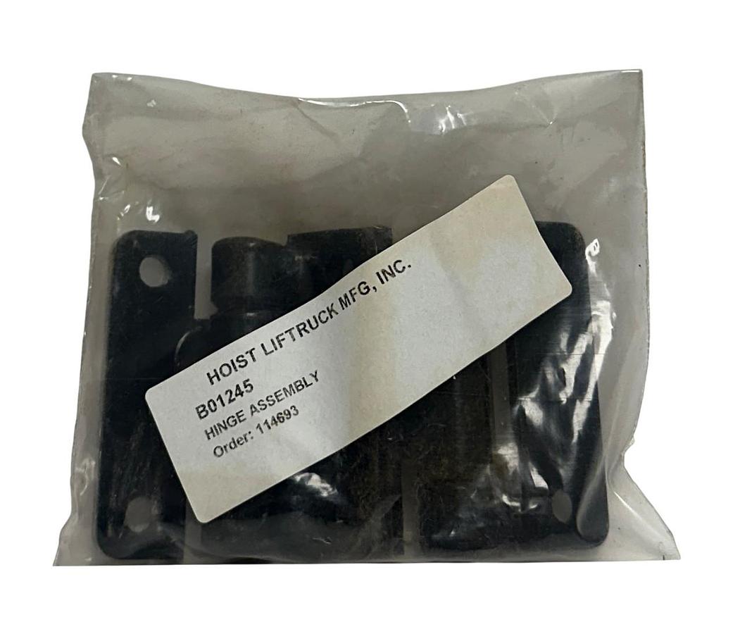 Used HOIST LIFTRUCK B01245 OEM HINGE ASSEMBLY (BAG OF 2 HINGES) FOR LIFTRUCK NSFS