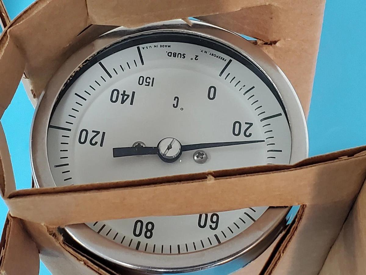 Used NIB WEKSLER INSTRUMENTS TYPE: 3A02 BI-METAL THERMOMETER 3'' IN. 2-1/2'' STEM