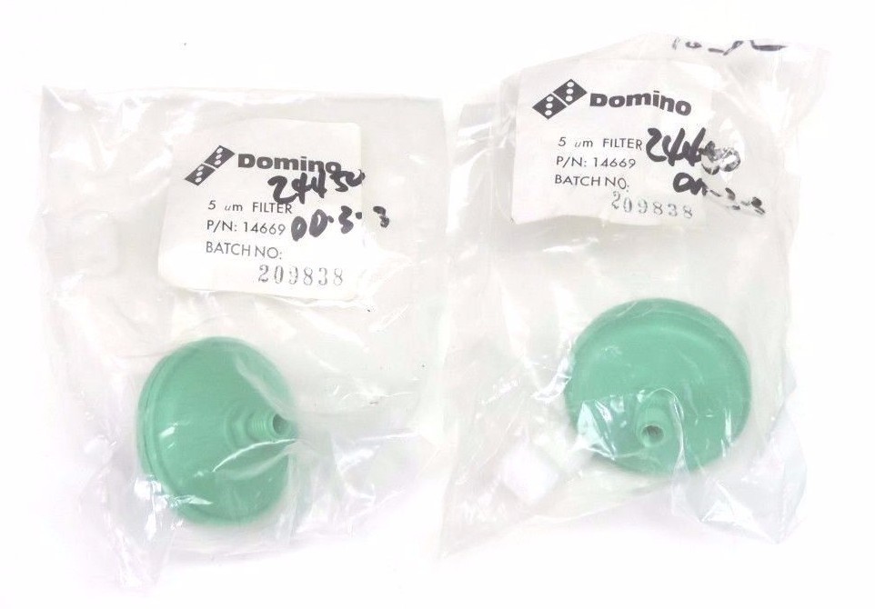 LOT OF 2 NEW DOMINO P/N: 14669 FILTERS 5 uM