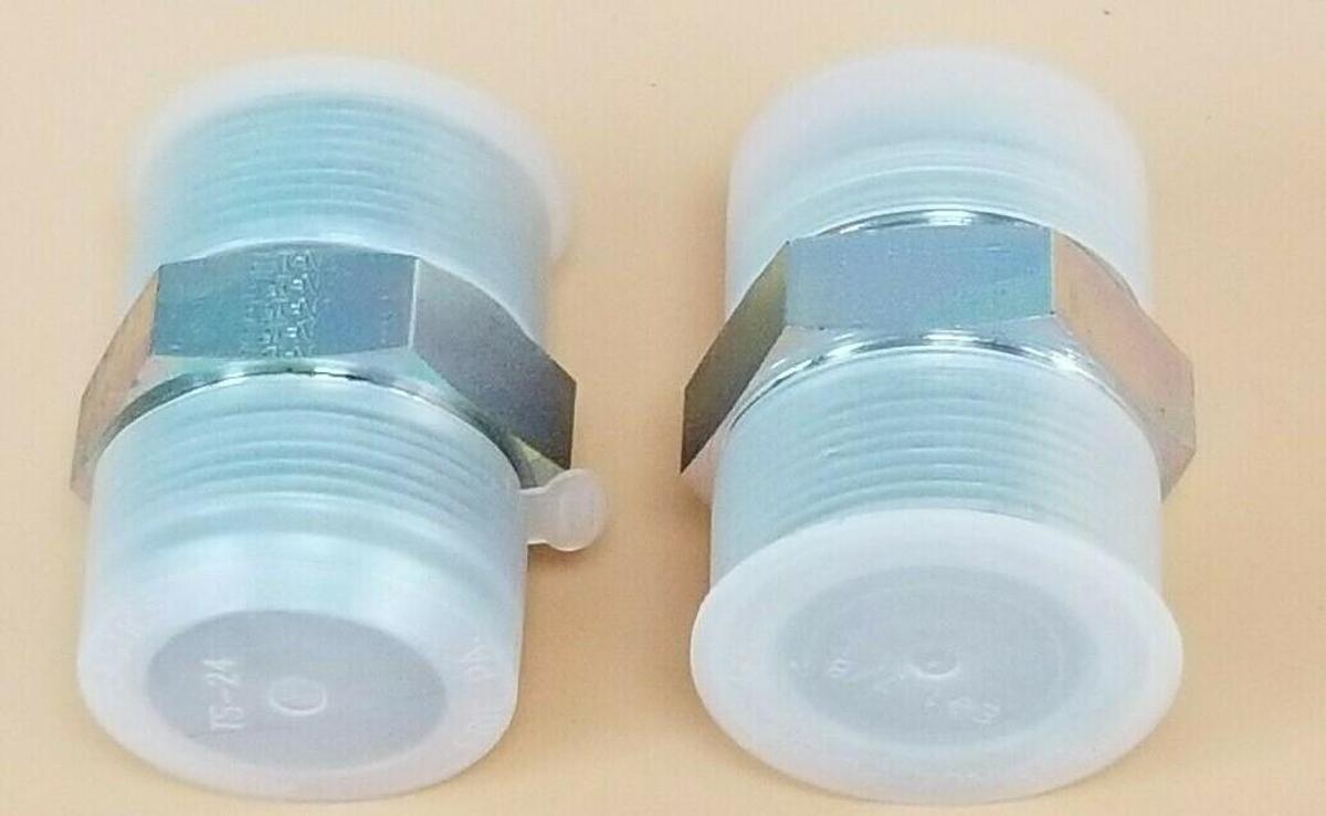 LOT OF 2 NEW EATON FEMALE PIPE FITTINGS 1.25" BORE STRAIGHT TO 1.25" BORE NIPPLE