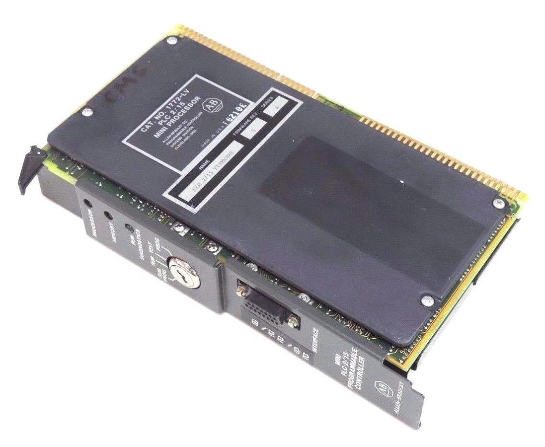 Used ALLEN BRADLEY 1772-LV SER. A MINI PROCESSOR F/W REV. 5, PLC 2/15, 1772LV