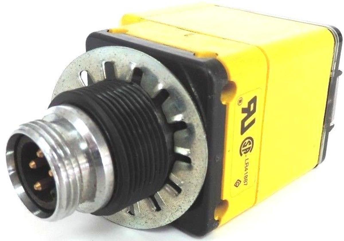 Used BANNER OSBCV OMNI-BEAM LASER HEAD SENSOR W/ OPBT2QD POWER BLOCK 10-30VDC 100mA