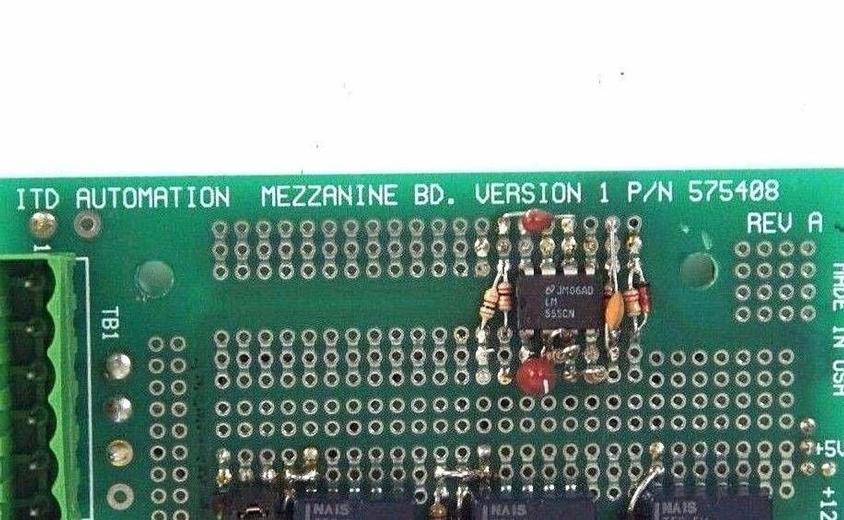 Used ITD AUTOMATION 575408 BOARD REV. A, VERSION 1
