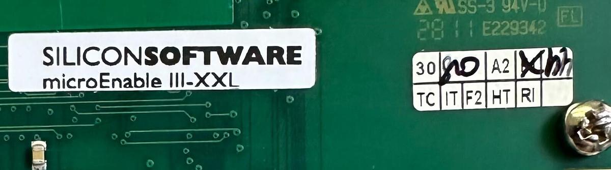 Used NEW SILICON SOFTWARE microEnable III-XXL / IIIXXL 2-PORT FRAME GRABBER Rev. 4.1