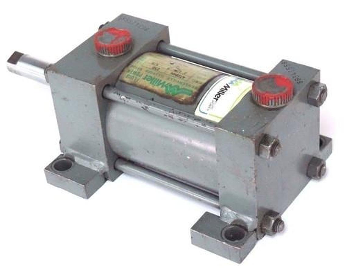 Used MILLER FLUID POWER A72B4N CYLINDER 250PSI 2-1/2" BORE 2" STOKE