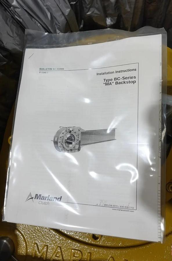 Used MARLAND CLUTCH (RRX) BC-27MA (6.50") ONE-WAY AUTOMATIC BC BACKSTOP W/TORQUE ARM