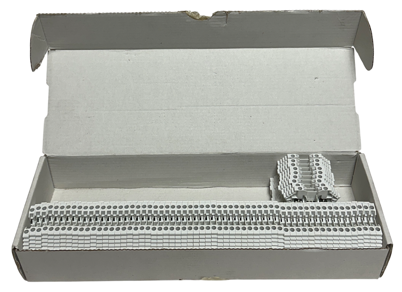 Used 68 ALLEN BRADLEY 1492-J3-W /A BULLETIN 1492 TERMINAL BLOCKS WHITE AC/DC OEM NSMP