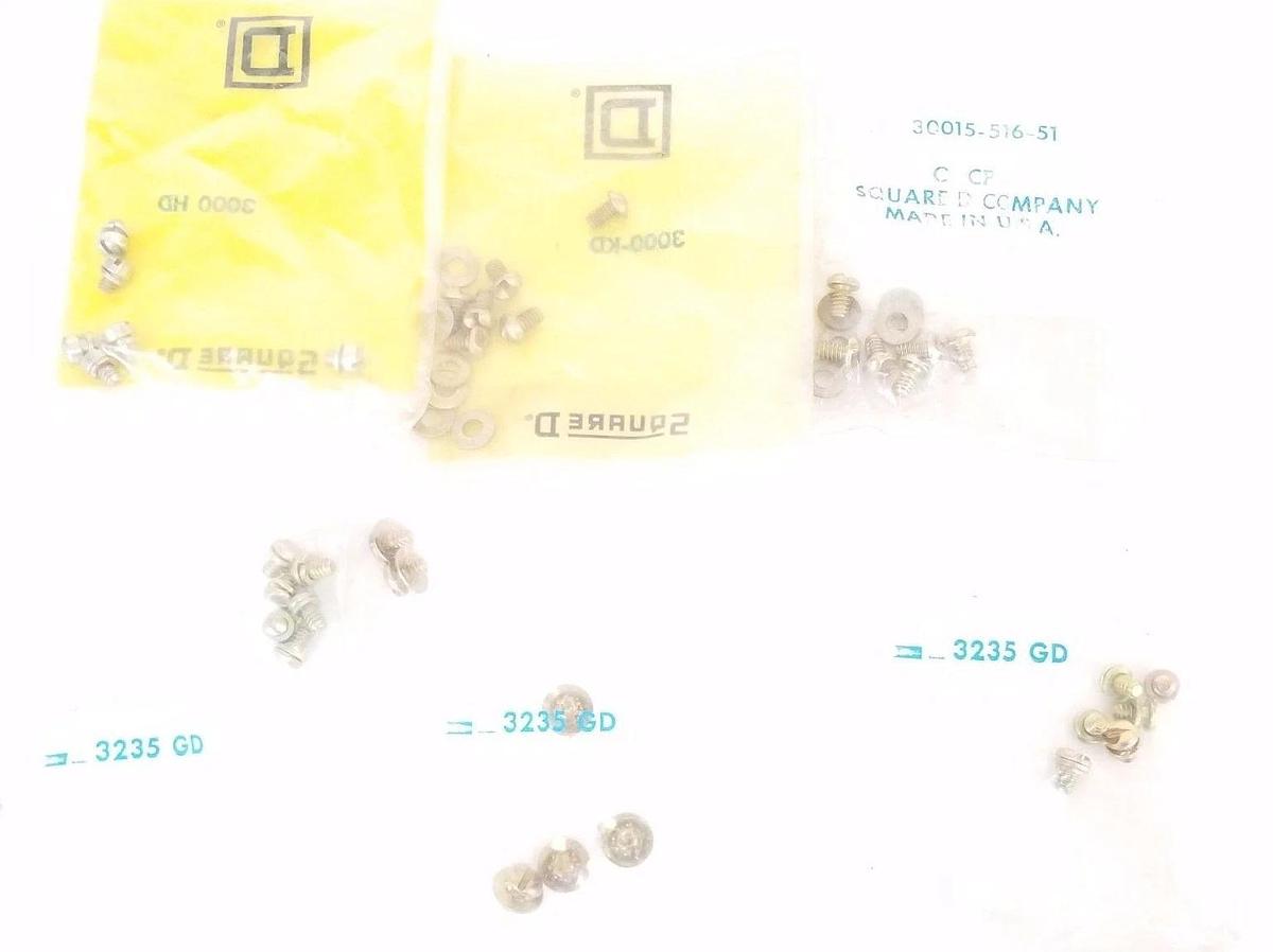 Used LOT OF SQUARE D HARDWARE 3000 HD, 30015-516-51, 3235 GD