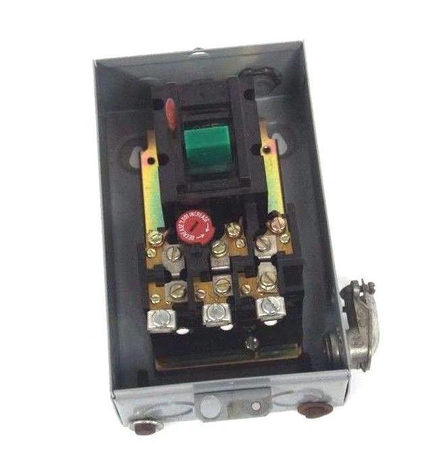 Used WESTINGHOUSE B100M1C MANUAL MOTOR STARTER SIZE M-1 W/ B100S1C ENCLOSURE