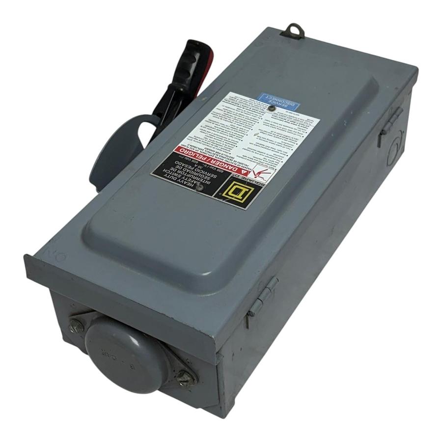Used Square D HU361RB Heavy Duty Non-Fusible Safety Switch 30A 600V NEMA 3R