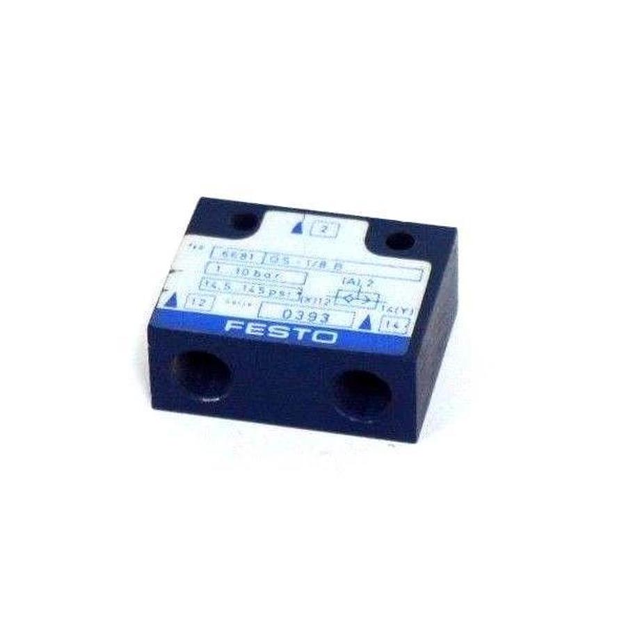 Used NEW FESTO 6681 0S-1/8 B VALVE 66810S1/8B, 1...0 BAR, 14.5...145 PSI