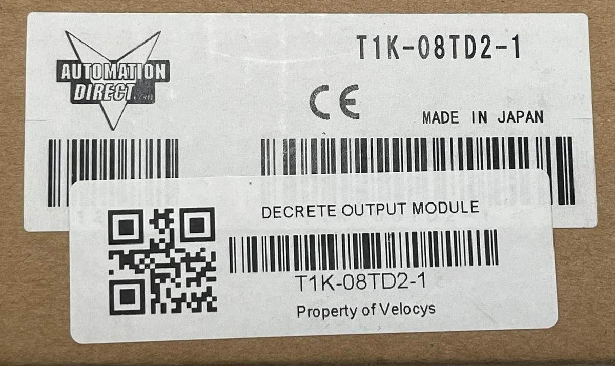 Used AutomationDirect T1K-08TD2-1 Terminator I/O Discrete Output Module - 8 Point