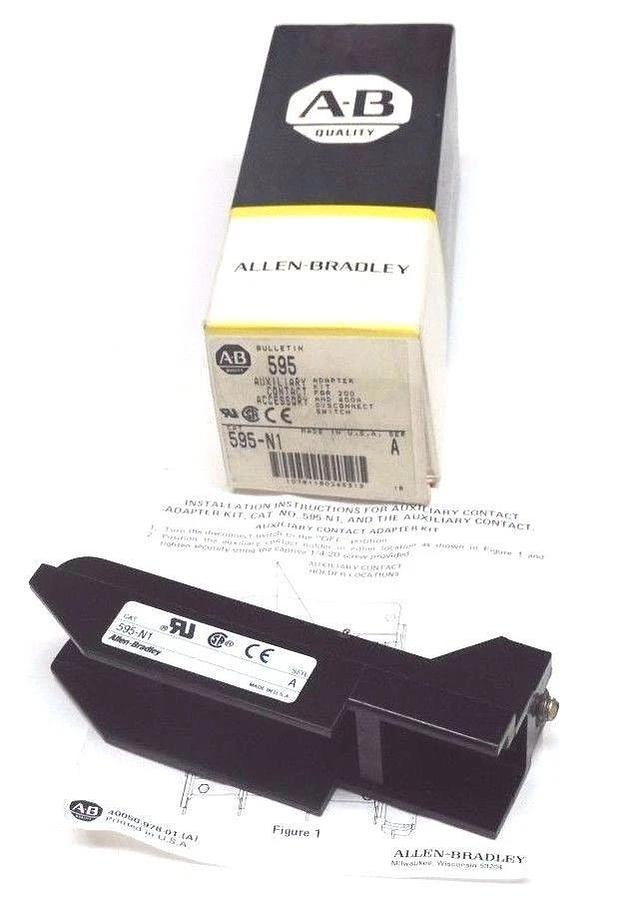 Used NIB ALLEN BRADLEY 595-N1 AUXILIARY CONTACT 595N1, SER. A