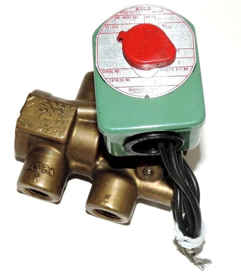 Used ASCO 8321A3 SOLENOID VALVE PIPE: 1/4'' WATTS: 6 REBUILD KIT NO. 302927