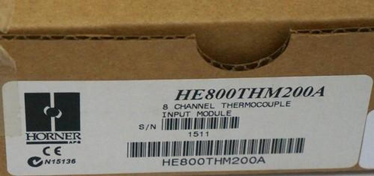 Used HORNER ELECTRIC HE800THM200A 8 CHANNEL THERMOCOUPLE INPUT MODULE HE800THM200