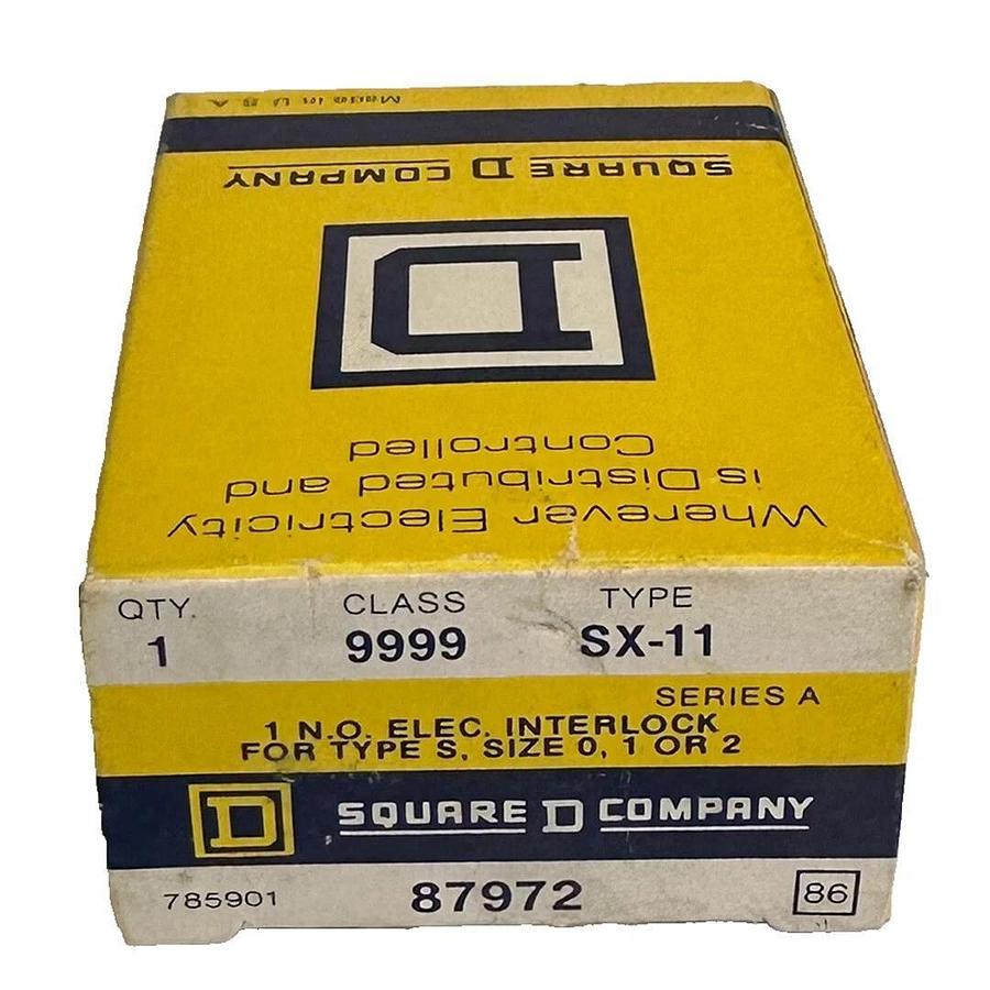 NEW SQUARE D 9999-SX-11 / 9999SX11 ELECTRICAL INTERLOCK SER. A 87972