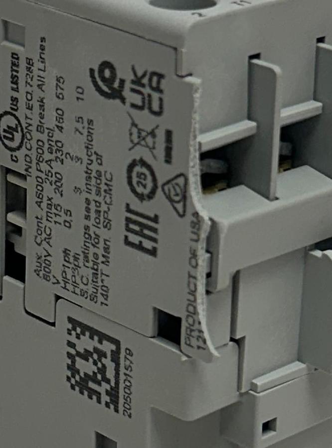 Used ALLEN BRADLEY 100-C12EJ10 /A BULLETIN 100 CONTACTOR 24VDC 3-POLE OEM *CHIP NSMP