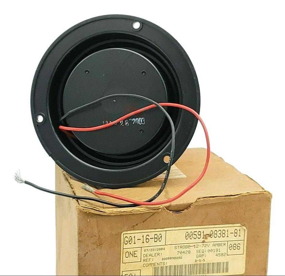 Used NIB TOYOTA STARLIFT TY00591-08381-81 STORBE 12/72V DC AMBER 00591-08381-81