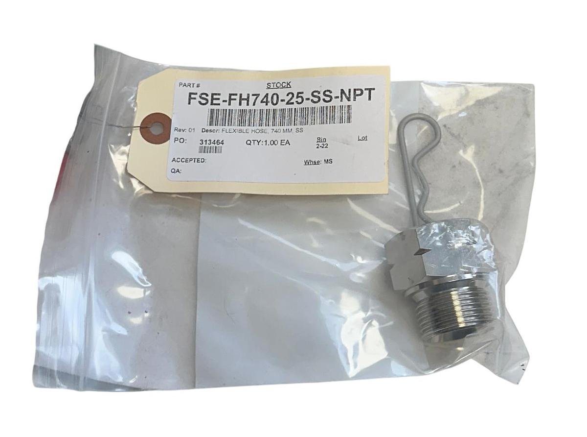 Used FIREFLY FSE-FH740-25-SS-NPT / 21552 / 610649 Flexible Hose 740mm Stainless NSNP