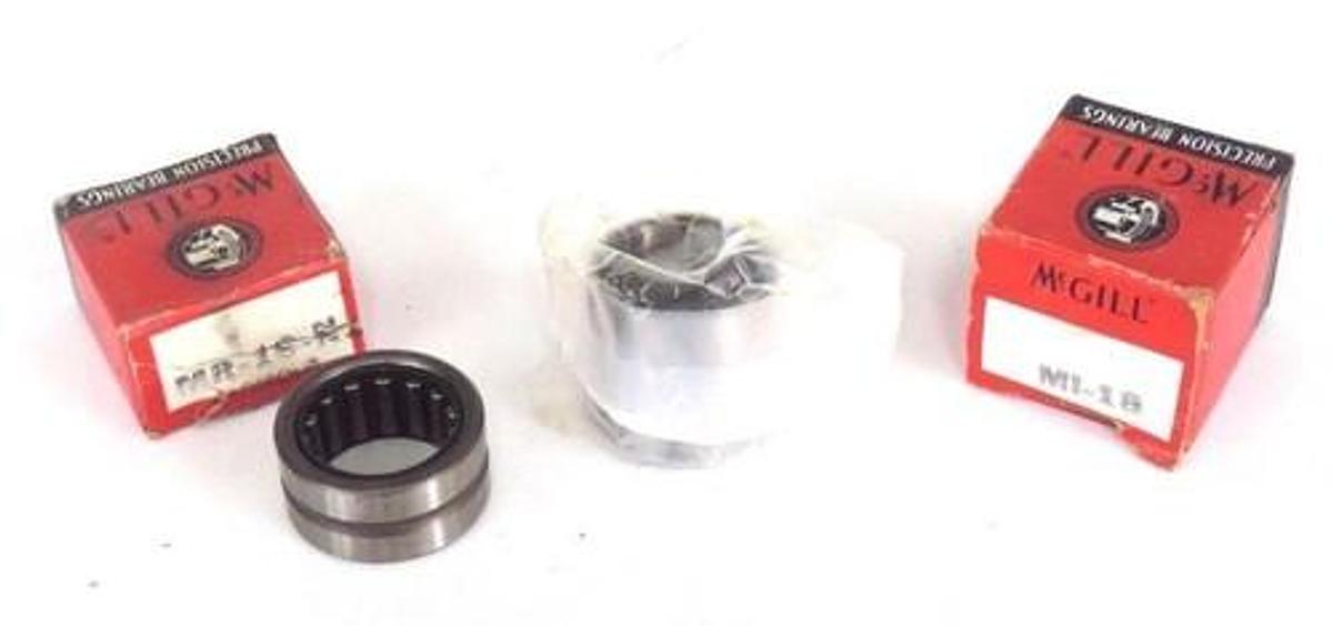 Used LOT OF 8 NIB MCGILL MI-18 AND MI-18-N NEEDLE BEARINGS