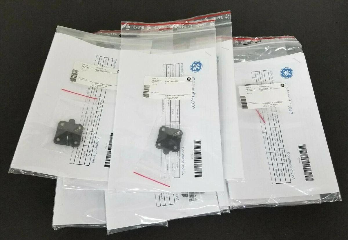 Used LOT OF 9 NEW GE HEALTHCARE 28-9592-19 VALVE DIAPHRAGMS D08 EPDM SEAT 08 28959219