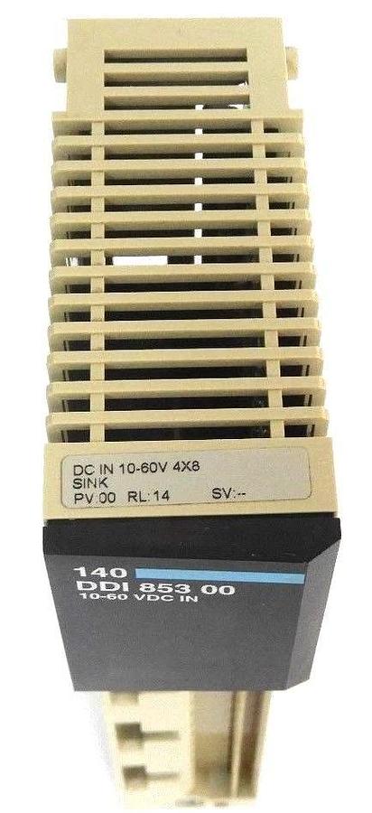 Used SCHNEIDER AUTOMATION 140-DDI-853-00 TSX QUANTUM 140DDI85300, PV: 00 RL: 14