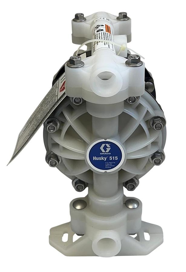 Used GRACO D55A11 HUSKY 515 PVDF 1/2'' NPT DIAPHRAGM PUMP 15-57GPM OEM NSMP