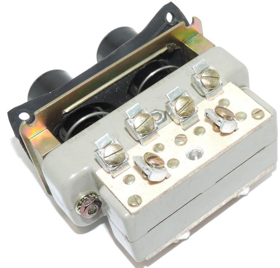 Used NEW SQUARE D 9001-UO-3 BLANK PUSHBUTTON BLACK MOMENTARY OPEN TYPE 250V, 9001U03