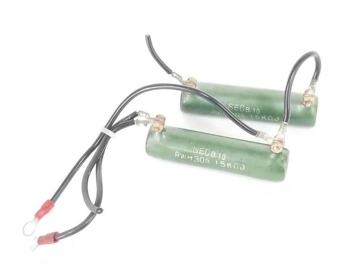 Used LOT OF 2 SEC B.10 RWH-30G RESISTORS, 15KOHMJ, RWH30G